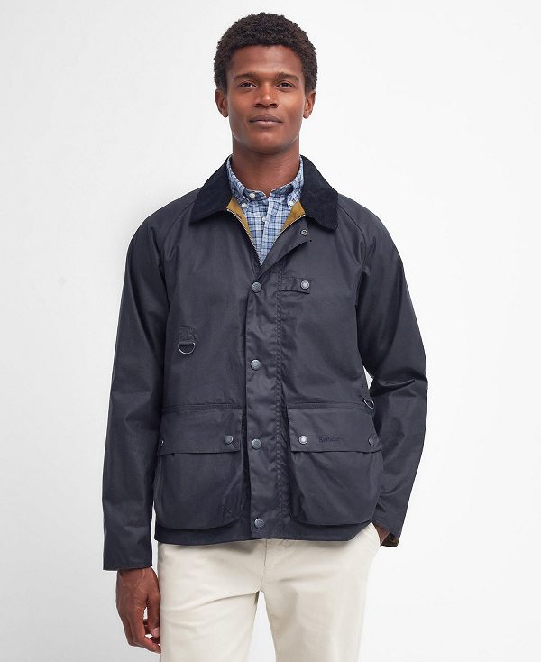 Barbour Utility Spey Waxed Jacket Classic Navy | BABO87197