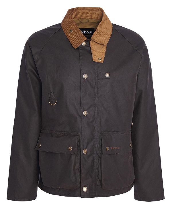 Barbour Utility Spey Waxed Jacket Olive | BABO87196