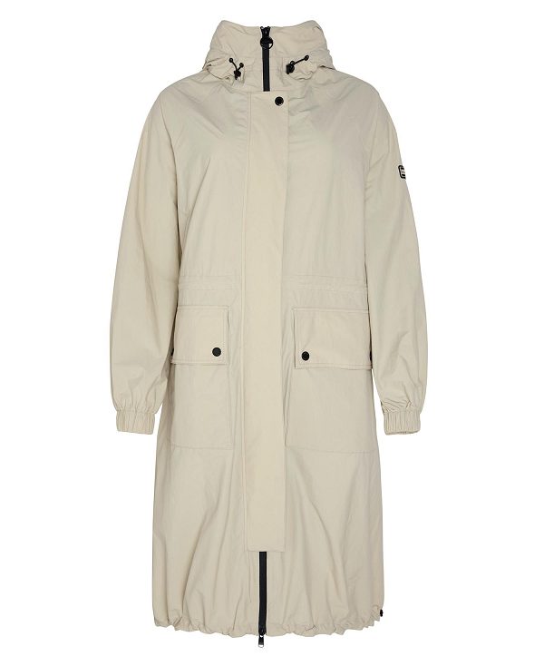 Barbour Varona Showerproof Parka Stone | BABO89404