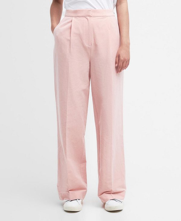 Barbour Vivienne Straight-leg Trousers Co-ord Primrose Pink | BABO89831