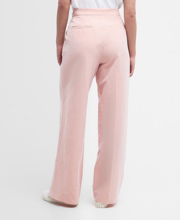 Barbour Vivienne Straight-leg Trousers Co-ord Primrose Pink | BABO89831