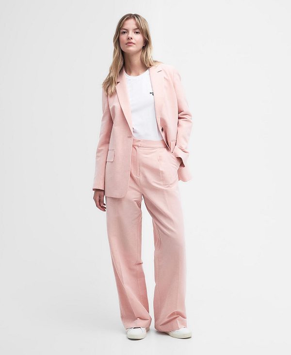 Barbour Vivienne Straight-leg Trousers Co-ord Primrose Pink | BABO89831