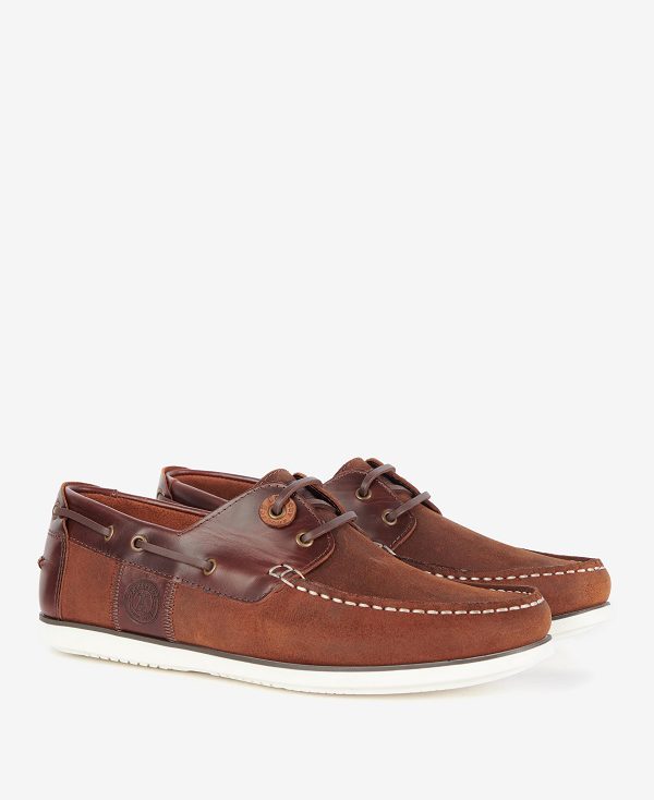 Barbour Wake Boat Shoes Brown | BABO88891