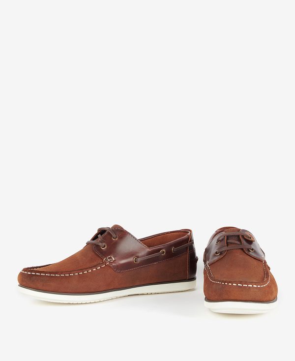 Barbour Wake Boat Shoes Brown | BABO88891