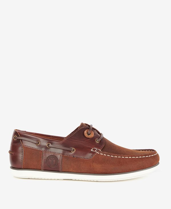 Barbour Wake Boat Shoes Brown | BABO88891