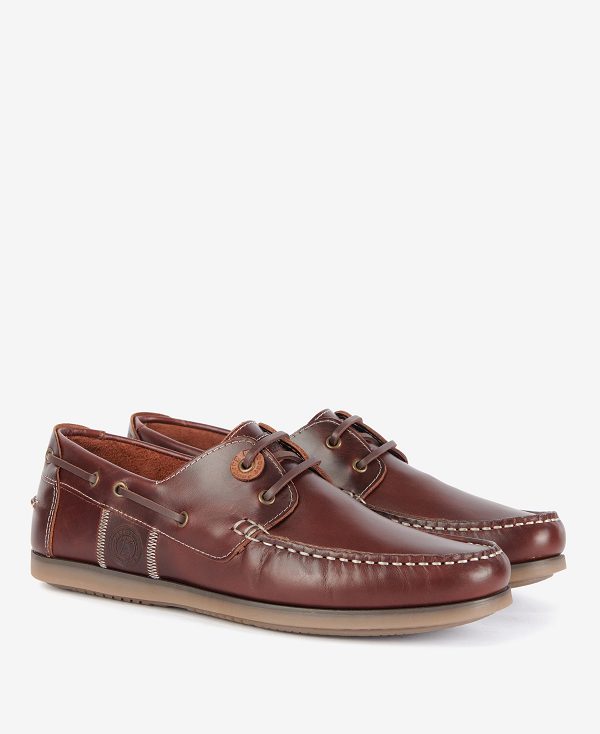 Barbour Wake Boat Shoes Brown | BABO88893