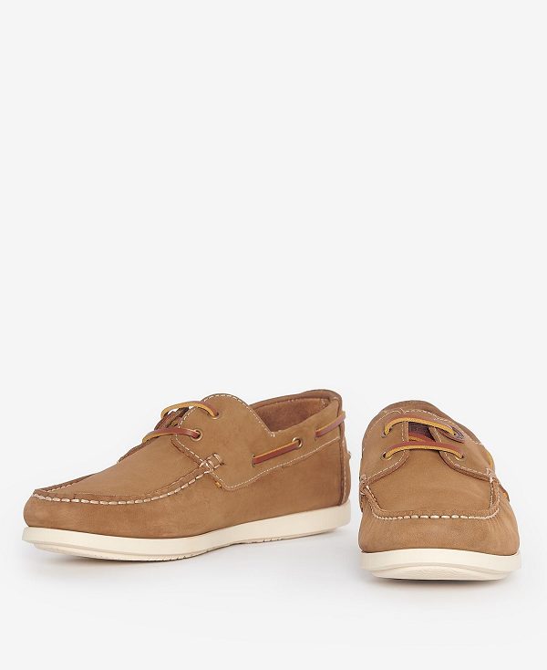 Barbour Wake Boat Shoes Taupe | BABO88898