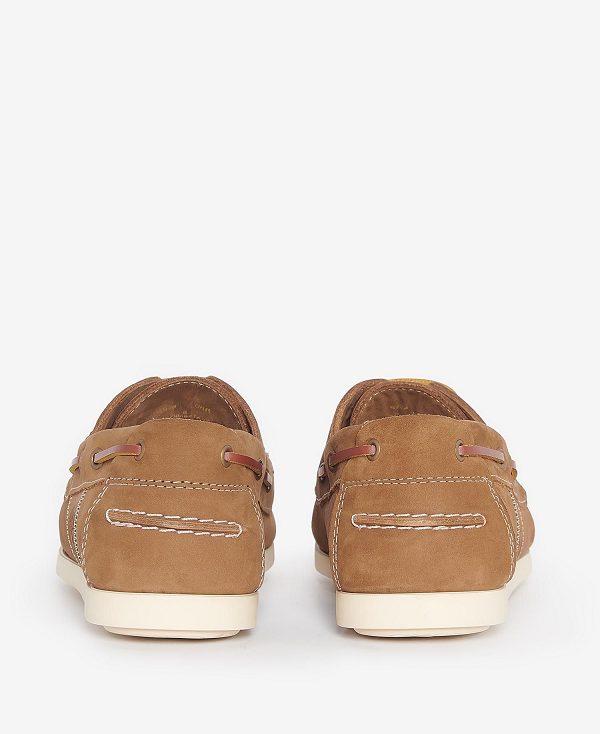 Barbour Wake Boat Shoes Taupe | BABO88898