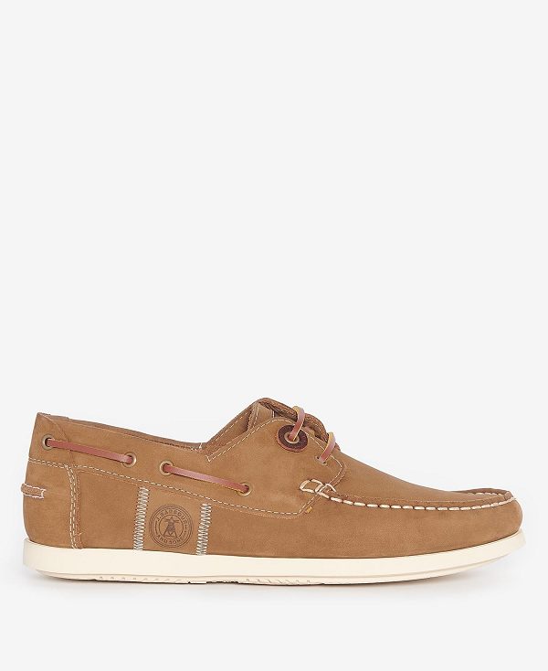 Barbour Wake Boat Shoes Taupe | BABO88898