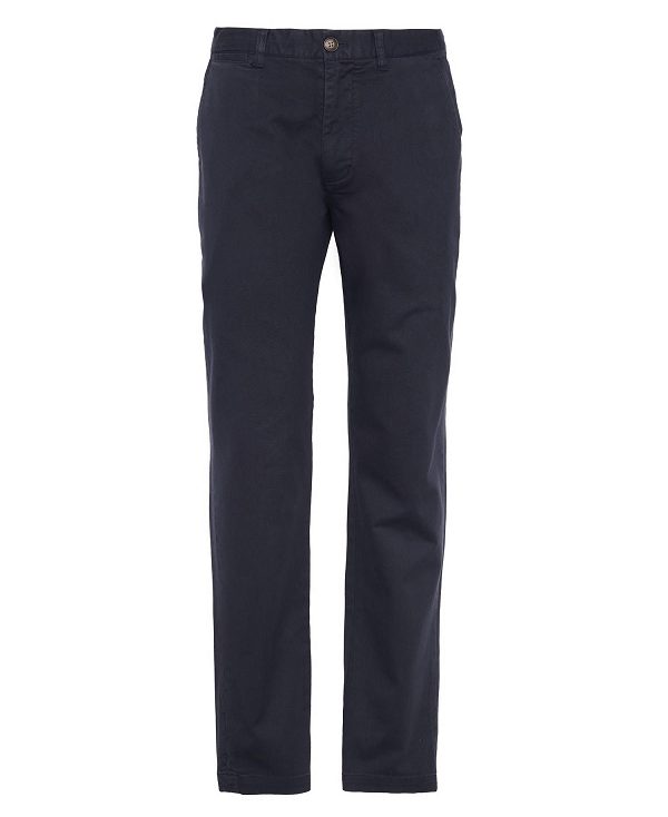 Barbour Washed Stretch Tailored Trousers Navy | BABO88816