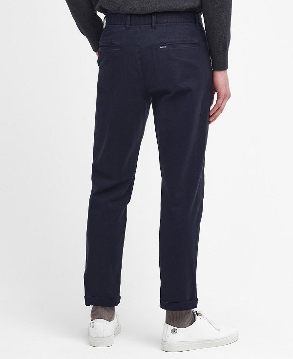 Barbour Washed Stretch Tailored Trousers Navy | BABO88816