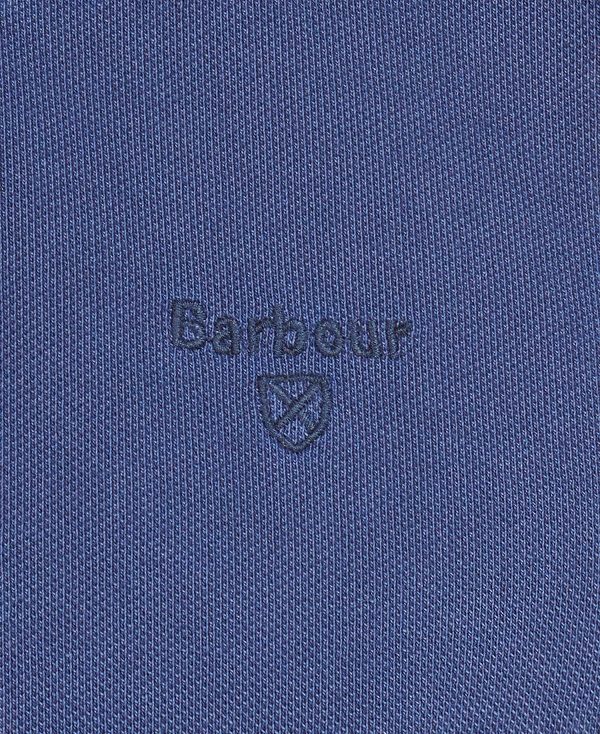 Barbour Washed-out Sports Polo Shirt Blue | BABO88037