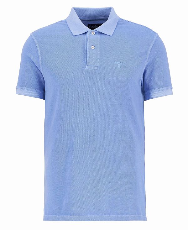 Barbour Washed-out Sports Polo Shirt Dusty Mint | BABO88207