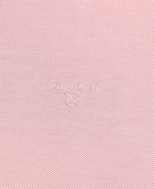 Barbour Washed-out Sports Polo Shirt Pink Salt | BABO88042