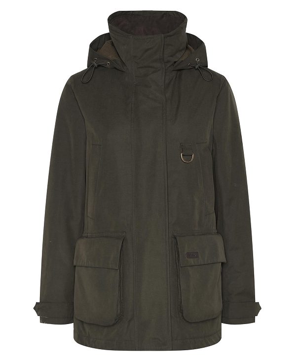 Barbour Waterproof Retriever Jacket Olive | BABO89398