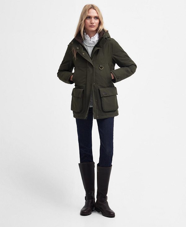 Barbour Waterproof Retriever Jacket Olive | BABO89398