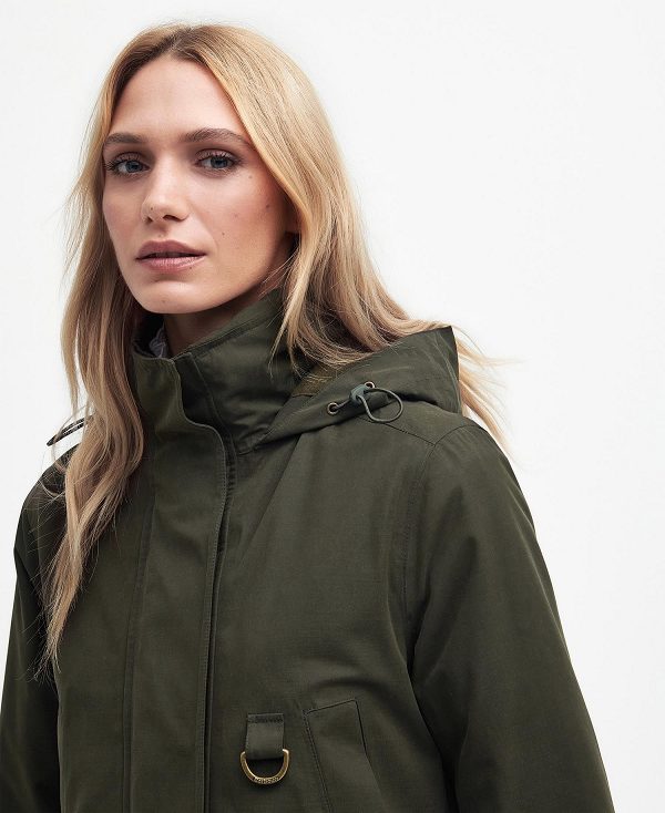 Barbour Waterproof Retriever Jacket Olive | BABO89398