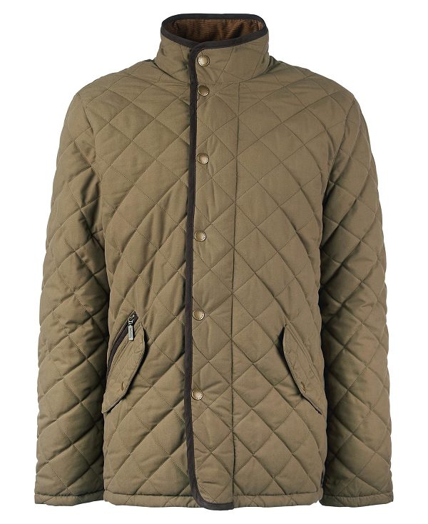 Barbour Waterproof Shoveler Quilted Jacket Clay | BABO87365