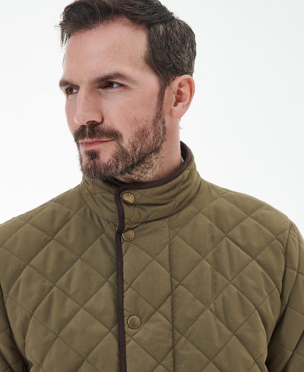 Barbour Waterproof Shoveler Quilted Jacket Clay | BABO87365