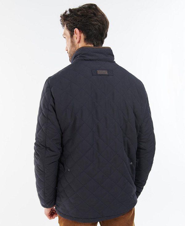 Barbour Waterproof Shoveler Quilted Jacket Navy | BABO87366