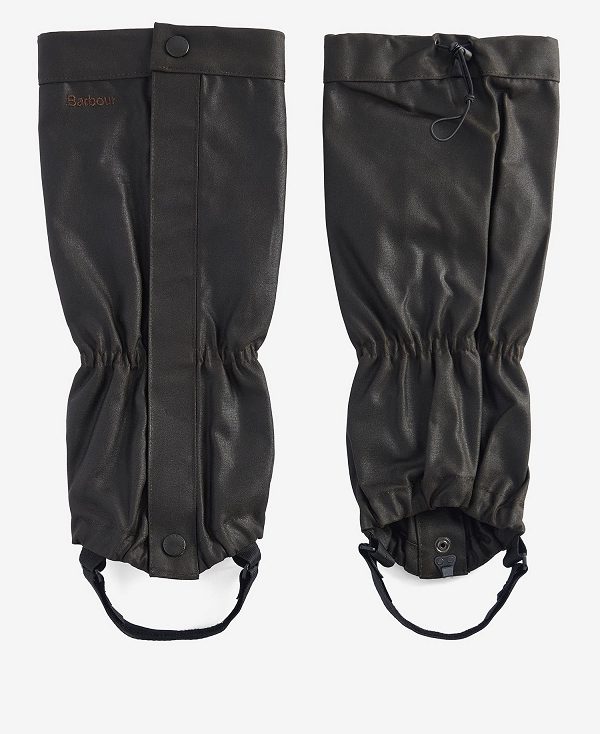 Barbour Wax Cotton Gaiters Olive | BABO88920