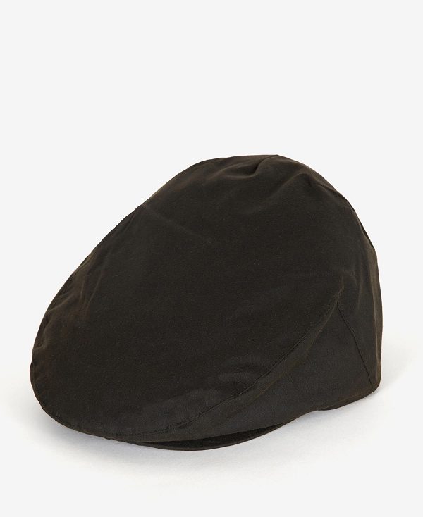 Barbour Wax Flat Cap Olive | BABO89014