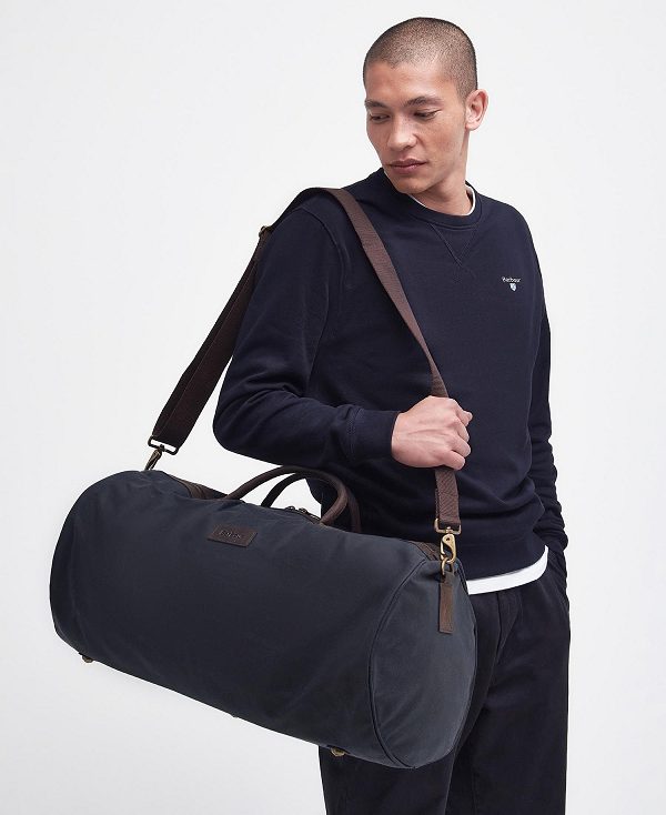 Barbour Wax Holdall Navy | BABO88936