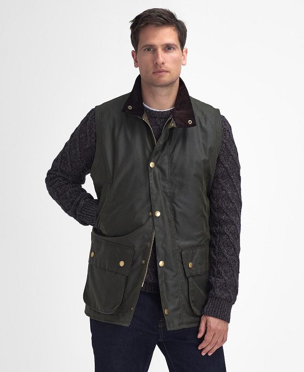 Barbour Westmorland Wax Gilet Archive Olive | BABO87273