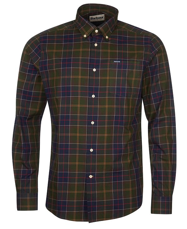 Barbour Wetheram Tailored Fit Shirt Classic Tartan | BABO87848