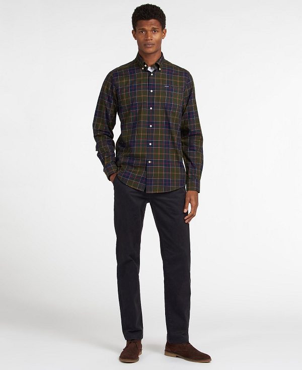 Barbour Wetheram Tailored Fit Shirt Classic Tartan | BABO87848