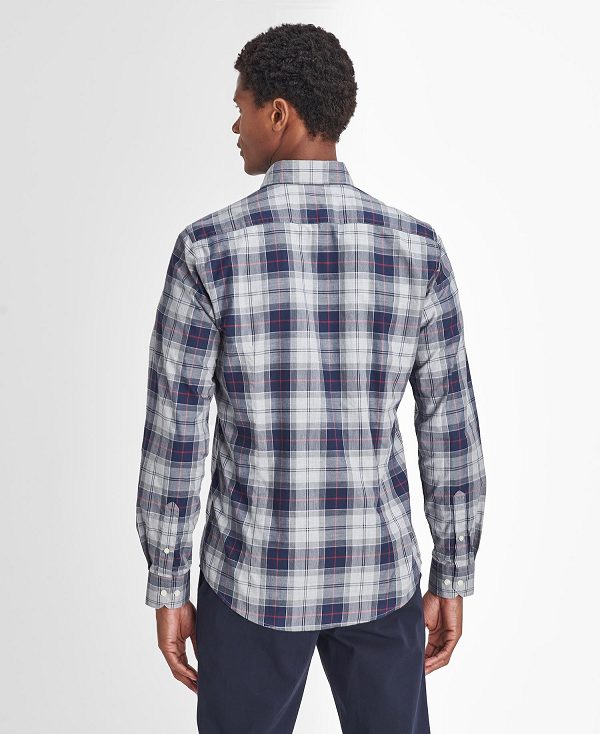 Barbour Wetheram Tailored Long-sleeved Shirt Blue | BABO87845