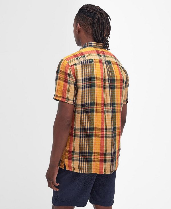 Barbour Weymouth Regular Short-sleeved Shirt Stone | BABO87734