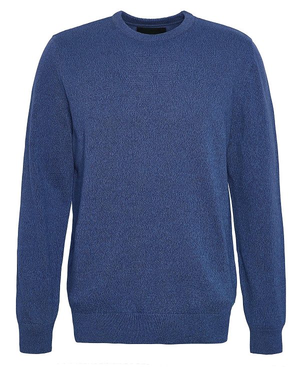 Barbour Whitfield Crew Neck Jumper Classic Navy | BABO88613