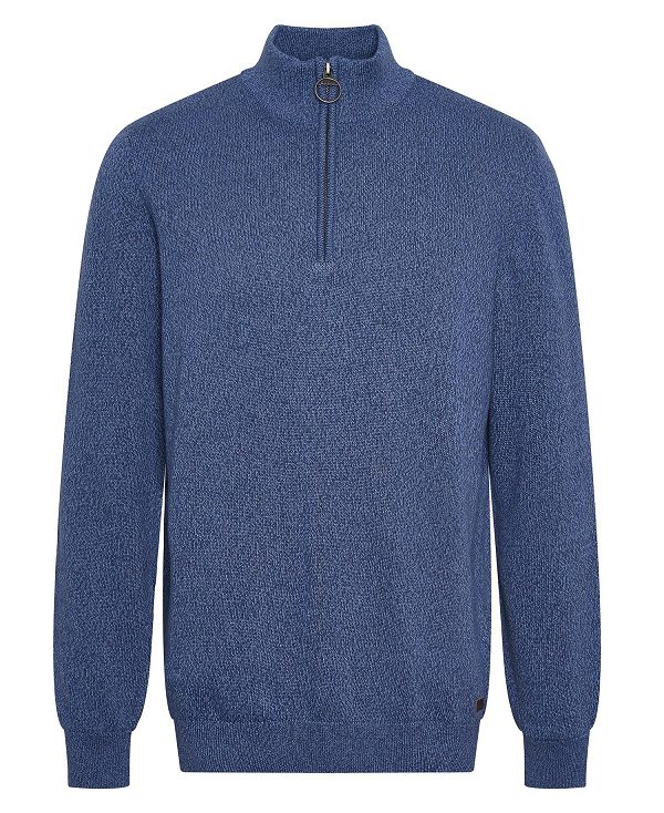 Barbour Whitfield Half-zip Jumper Classic Navy | BABO88610