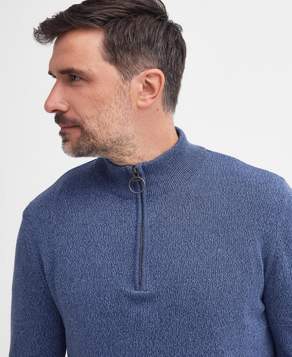 Barbour Whitfield Half-zip Jumper Classic Navy | BABO88610