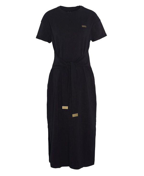 Barbour Whitson Midi Dress Black | BABO89598