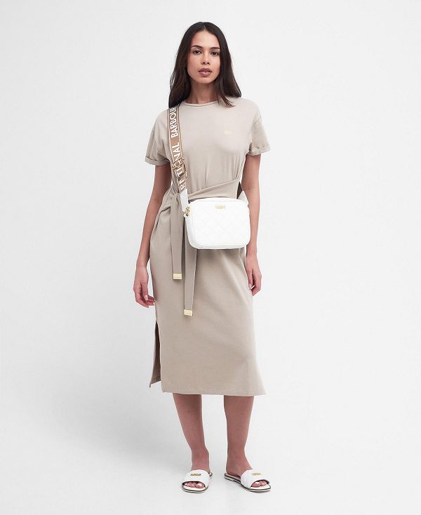 Barbour Whitson Midi Dress Oatmeal | BABO89596