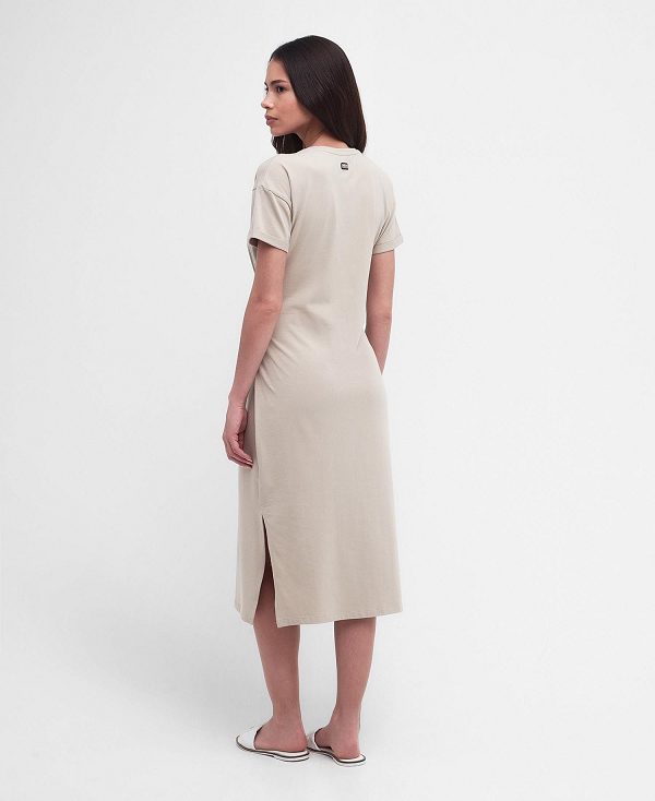 Barbour Whitson Midi Dress Oatmeal | BABO89596