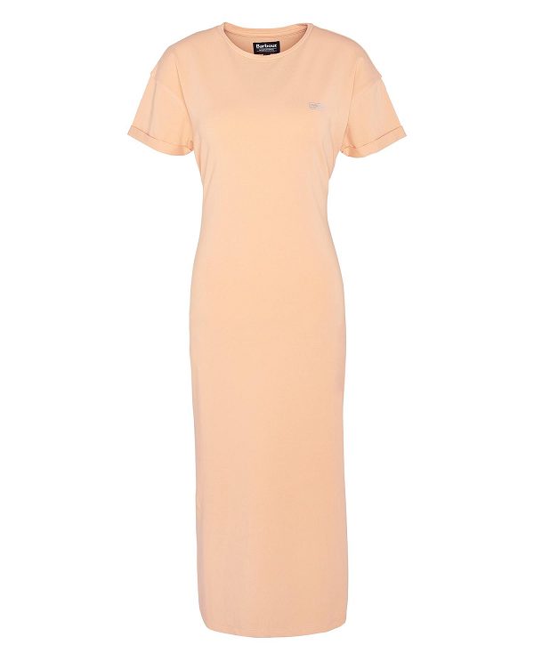 Barbour Whitson Midi Dress Peach Melba | BABO89597