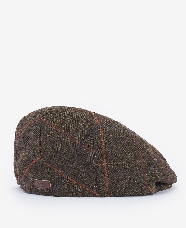 Barbour Wilkin Flat Cap Navy Herringbone | BABO89020