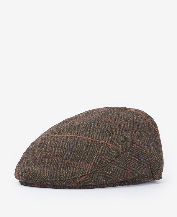 Barbour Wilkin Flat Cap Navy Herringbone | BABO89020