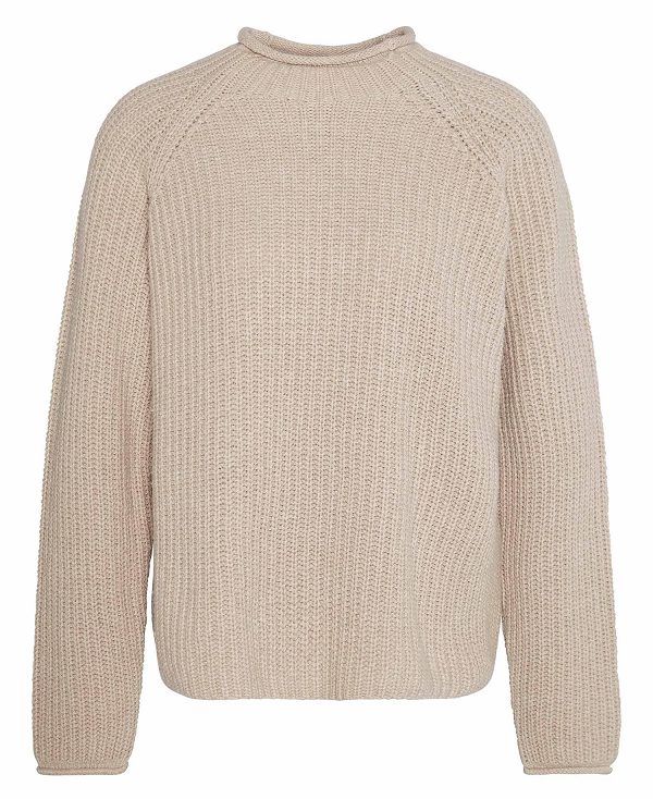 Barbour Willows High-neck Jumper Oatmeal | BABO89726