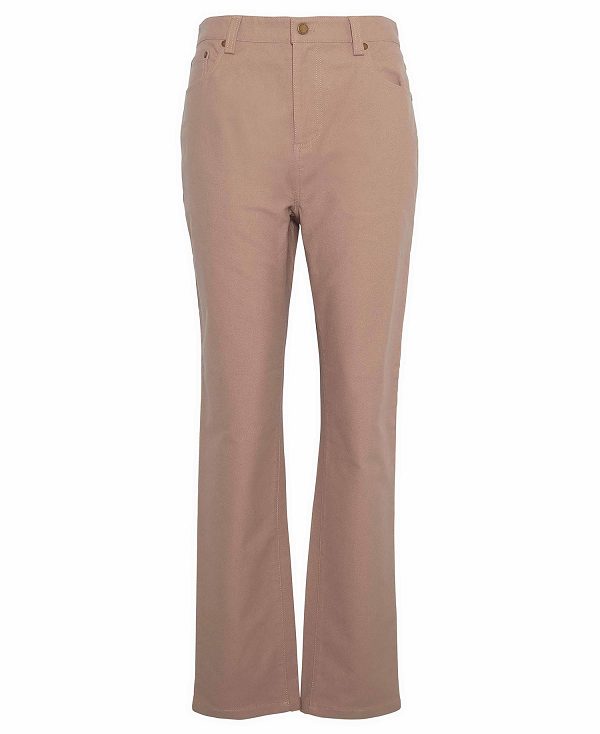 Barbour Willows Slim Trousers Sand Dune | BABO89846