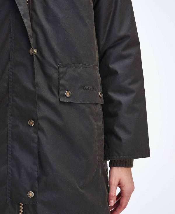 Barbour Willows Waxed Jacket Olive/Classic | BABO89204