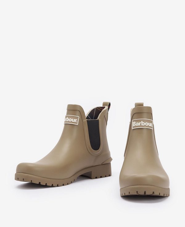 Barbour Wilton Wellingtons Sandstone | BABO89933