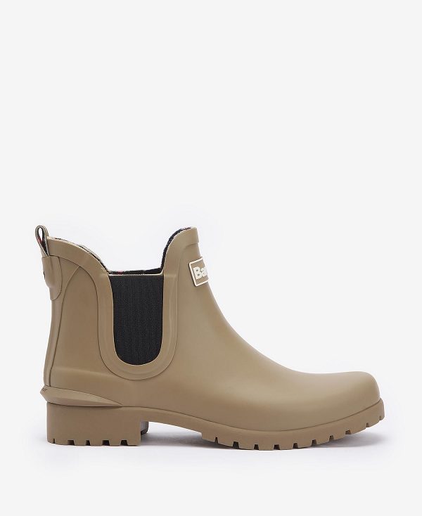 Barbour Wilton Wellingtons Sandstone | BABO89933