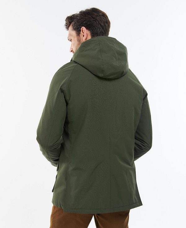 Barbour Winter Ashby Waterproof Jacket Olive | BABO87411