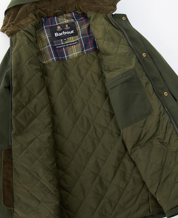 Barbour Winter Ashby Waterproof Jacket Olive | BABO87411