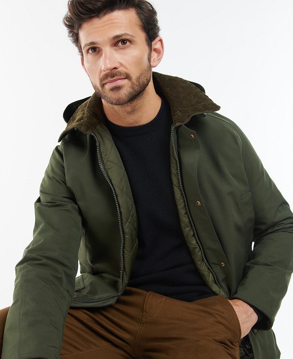 Barbour Winter Ashby Waterproof Jacket Olive | BABO87411