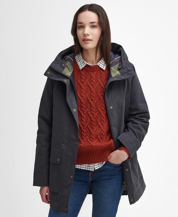 Barbour Winter Beadnell Jacket Dark Navy/Classic | BABO89391